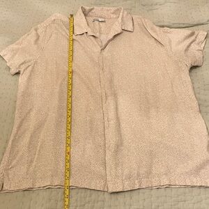 Sonoma Kohls Men's Light Cream Casual Button Down Camp Shirt